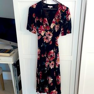 Floral wrap dress